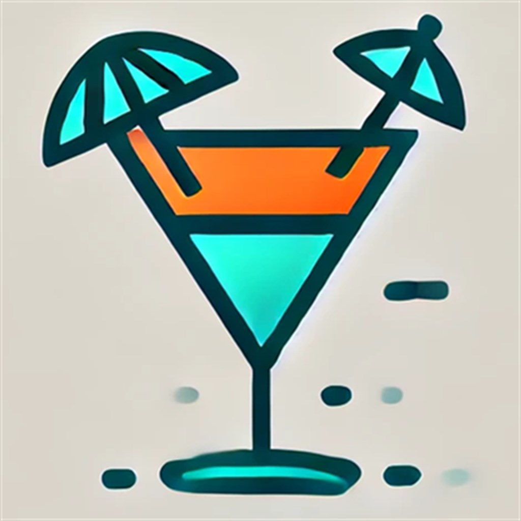 Cocktail Recipes Pro app icon and preview