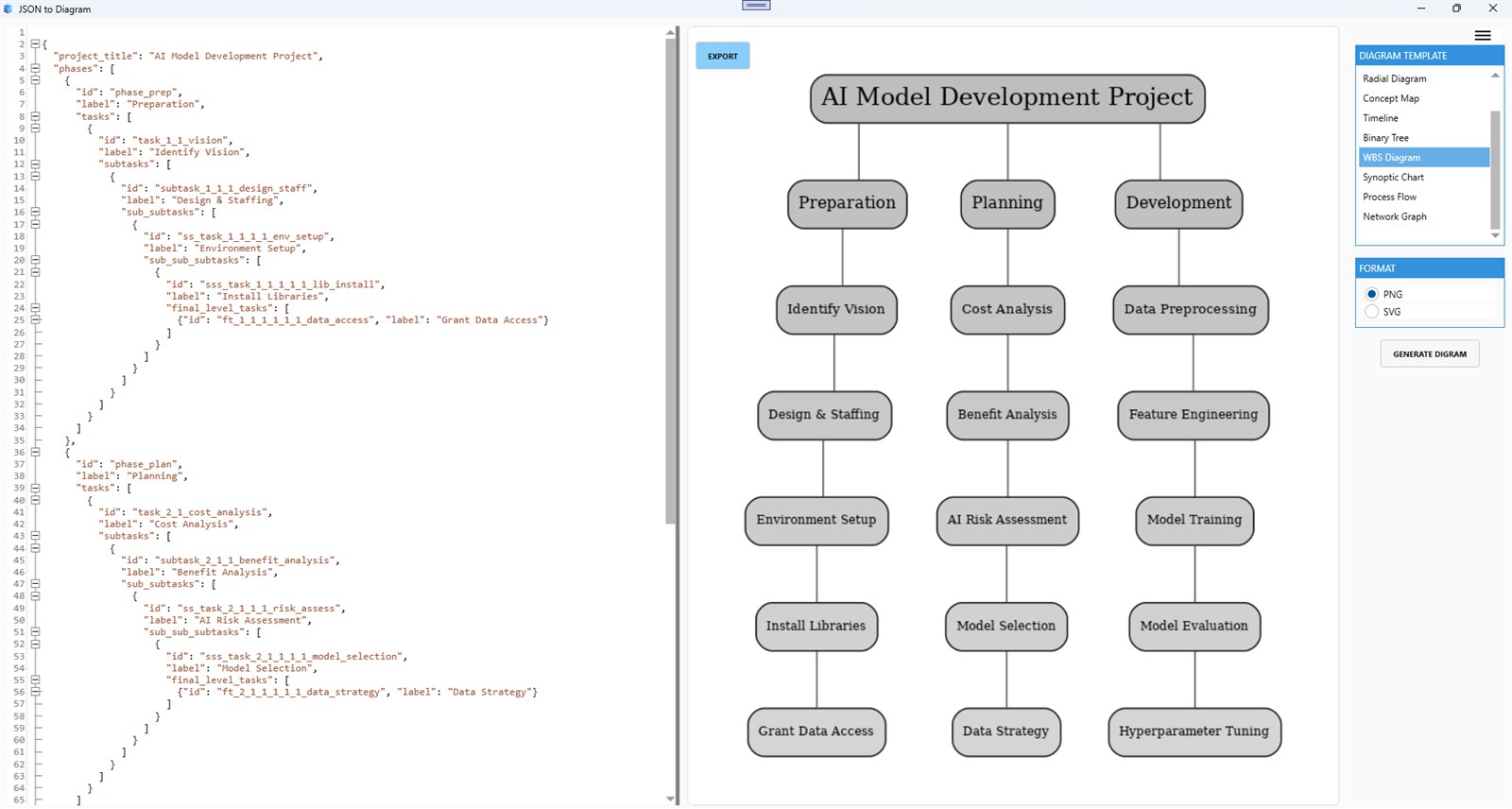 JSON to Diagram screenshot 8